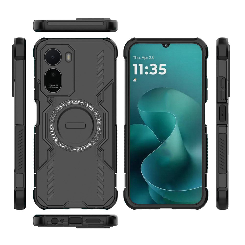 Coque MagSafe pour Xiaomi Redmi A7 Pro 4G, Techsuit, ArmorMag, Noire