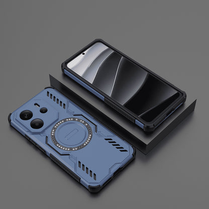 Coque MagSafe pour Xiaomi Redmi Note 14 4G (Régional), Techsuit, ArmorMag, Bleue