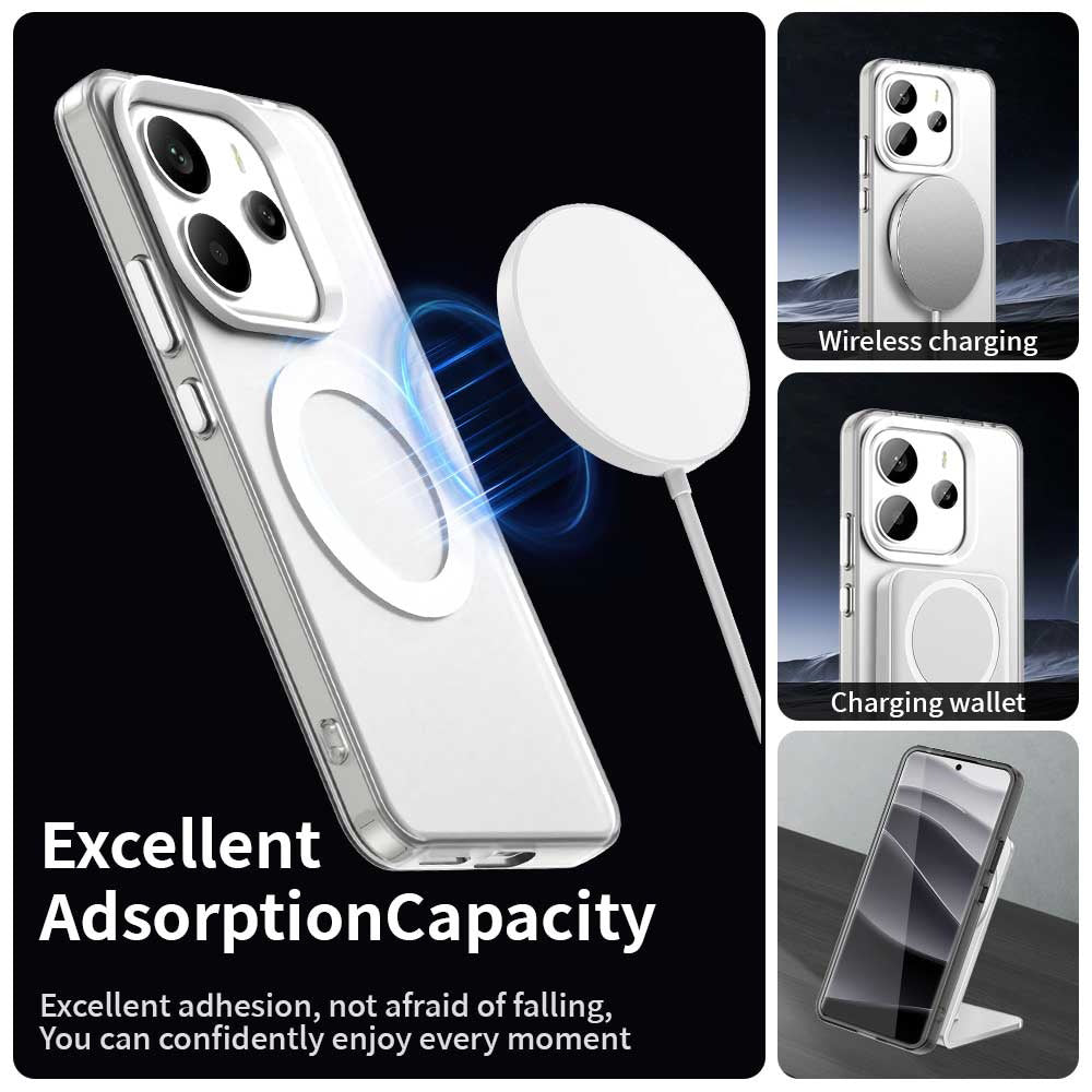 MagSafe Case for Xiaomi Redmi Note 14 4G (Standard), Techsuit, CandyCase, White