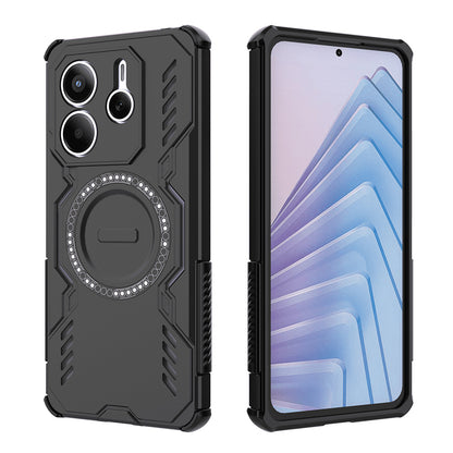 MagSafe Case for Xiaomi Redmi Note 14 5G, Techsuit, ArmorMag, Black