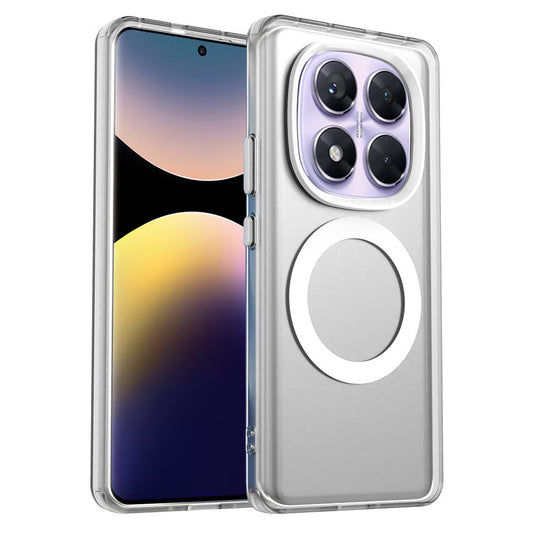 Coque MagSafe pour Xiaomi Redmi Note 14 Pro 4G, Techsuit, CandyCase, Blanche