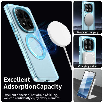 Coque MagSafe pour Xiaomi Redmi Note 14 Pro 4G, Techsuit, CandyCase, Bleue