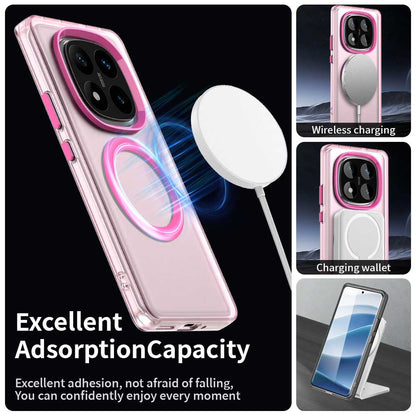 Coque MagSafe pour Xiaomi Redmi Note 14 Pro 4G, Techsuit, CandyCase, Rose