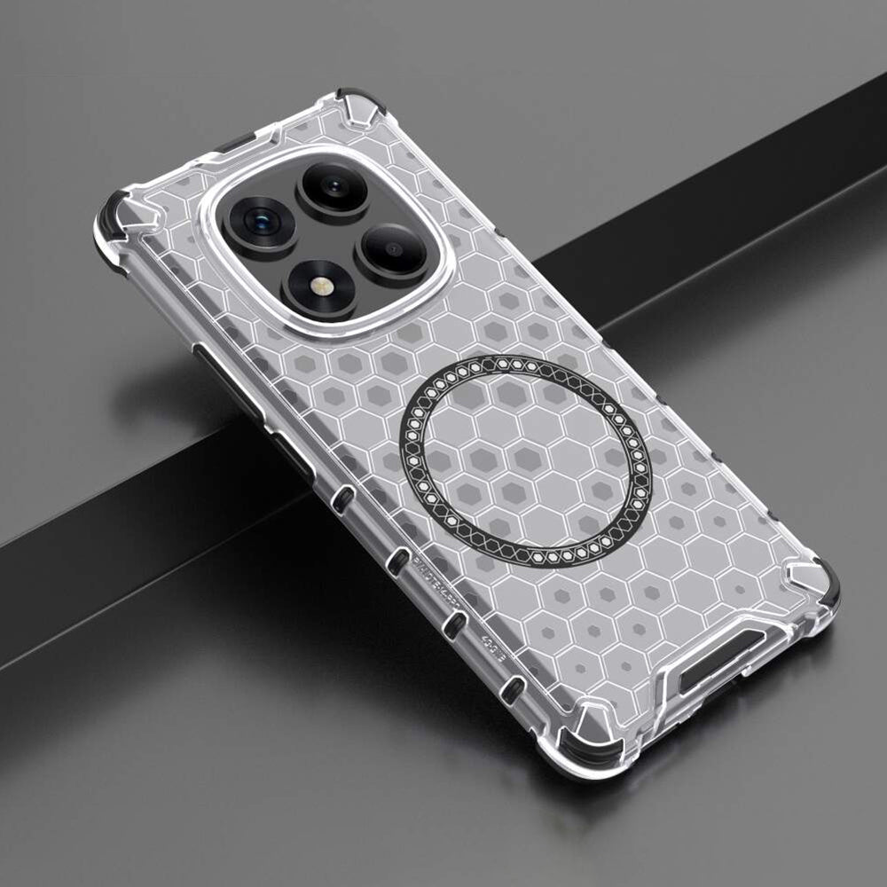 MagSafe Case for Xiaomi Redmi Note 14 Pro 4G, Techsuit, HoneyComb Shield, White
