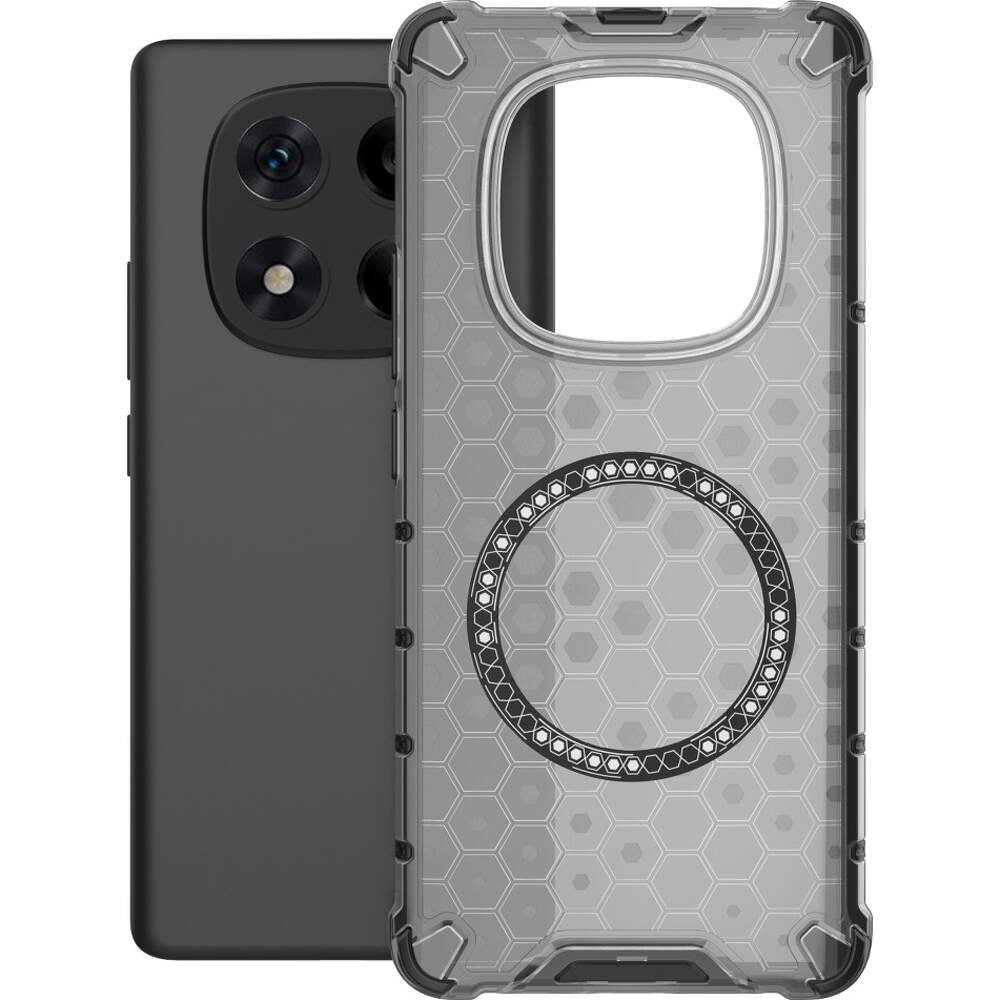 MagSafe Case for Xiaomi Redmi Note 14 Pro 4G, Techsuit, HoneyComb Shield, Black