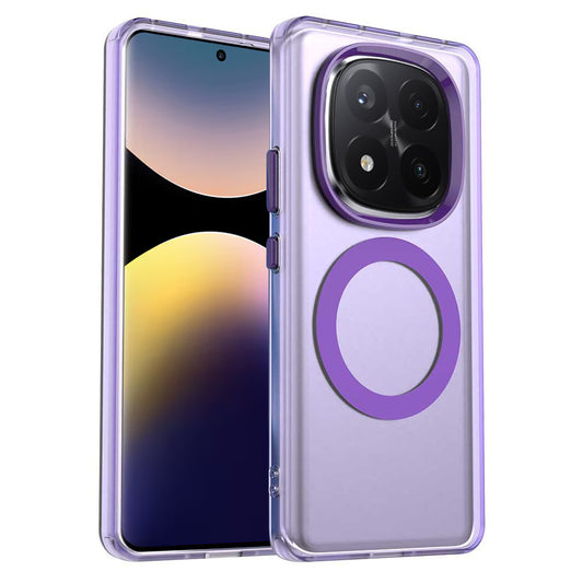 MagSafe-Hülle für Xiaomi Redmi Note 14 Pro+ 5G, Techsuit, CandyCase, Lila