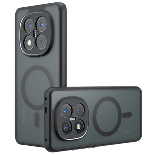 Coque MagSafe pour Xiaomi Redmi Note 14 Pro+ 5G, Techsuit, PureFrost, Noire