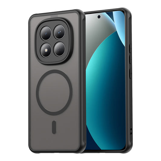 MagSafe Hülle für Xiaomi Redmi Note 15 Pro 4G, Techsuit, HaloFrost II, Schwarz