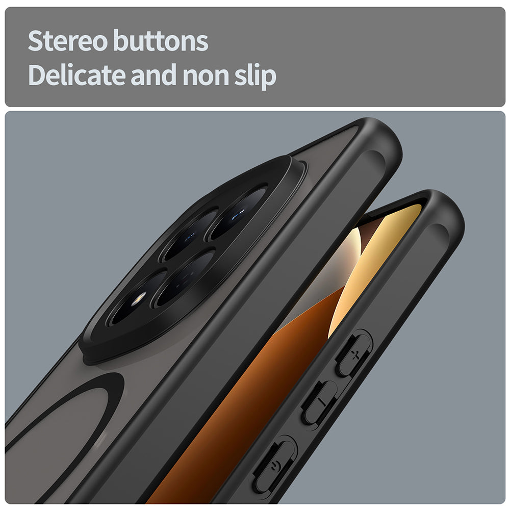 Étui MagSafe pour Xiaomi Redmi Note 15 Pro 4G, Techsuit, HaloFrost II, Noir