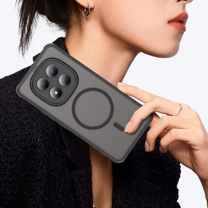 Étui MagSafe pour Xiaomi Redmi Note 15 Pro 4G, Techsuit, HaloFrost II, Noir