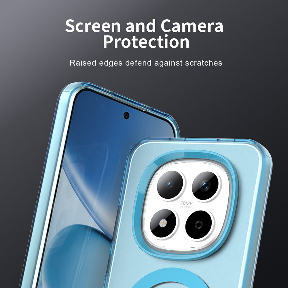Étui MagSafe pour Xiaomi Redmi Note 15 Pro 5G, Techsuit, CandyCase, Bleu
