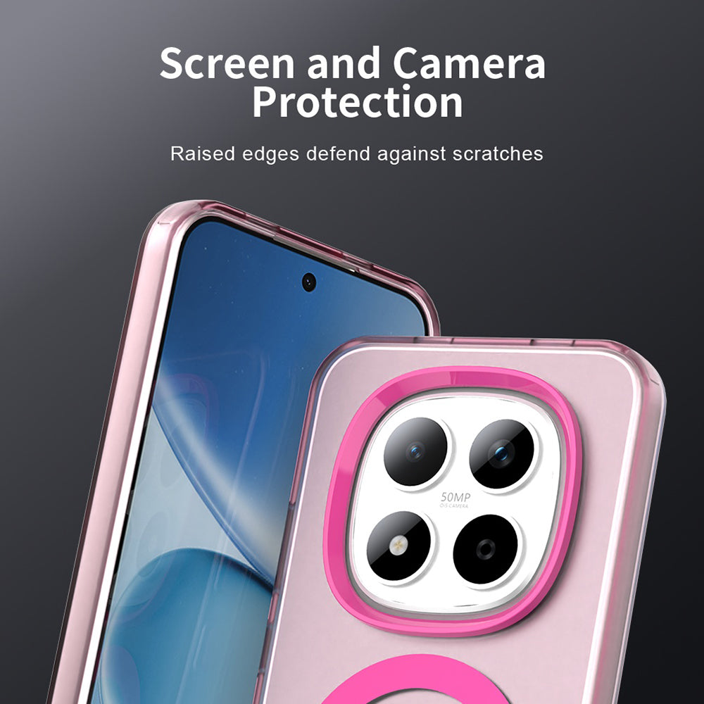MagSafe Hülle für Xiaomi Redmi Note 15 Pro 5G, Techsuit, CandyCase, Rosa