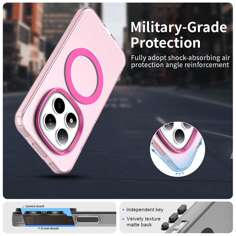 MagSafe Hülle für Xiaomi Redmi Note 15 Pro 5G, Techsuit, CandyCase, Rosa