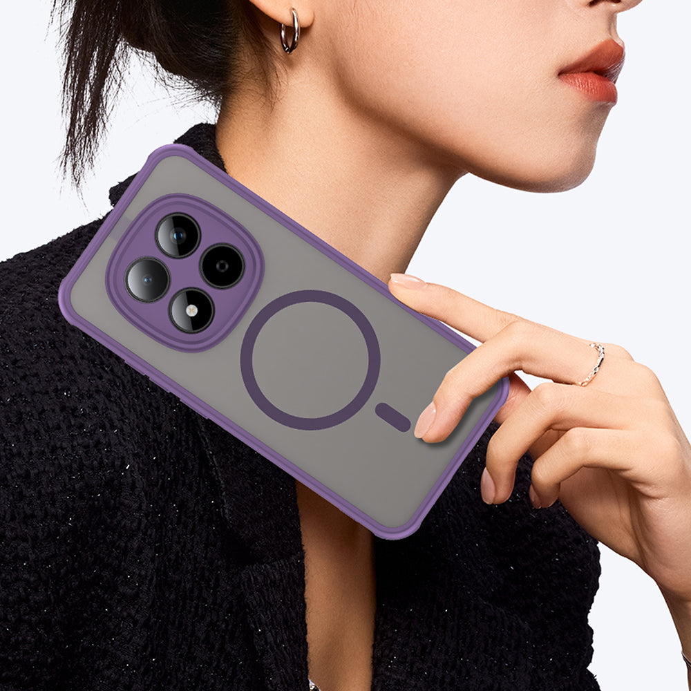 Étui MagSafe pour Xiaomi Redmi Note 15 Pro 5G, Techsuit, HaloFrost II, Violet