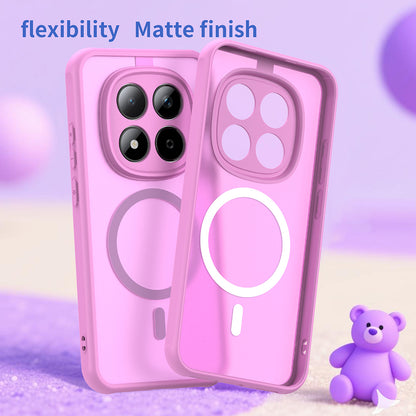 MagSafe Hülle für Xiaomi Redmi Note 15 Pro 5G, Techsuit, HaloFrost II, Rosa