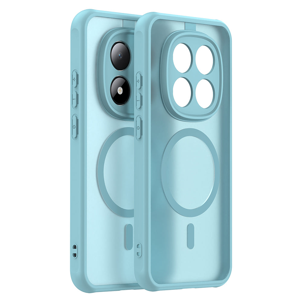 MagSafe Hülle für Xiaomi Redmi Note 15 Pro 5G, Techsuit, HaloFrost II, Hellgrün