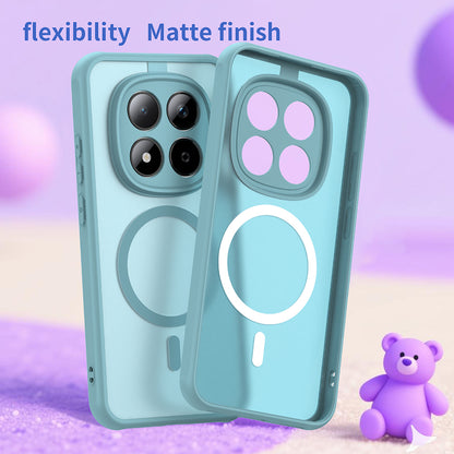 MagSafe Hülle für Xiaomi Redmi Note 15 Pro 5G, Techsuit, HaloFrost II, Hellgrün