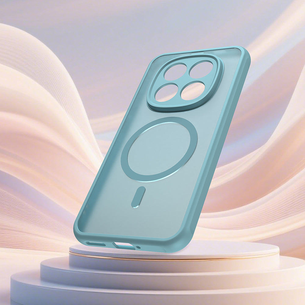 MagSafe Hülle für Xiaomi Redmi Note 15 Pro 5G, Techsuit, HaloFrost II, Hellgrün