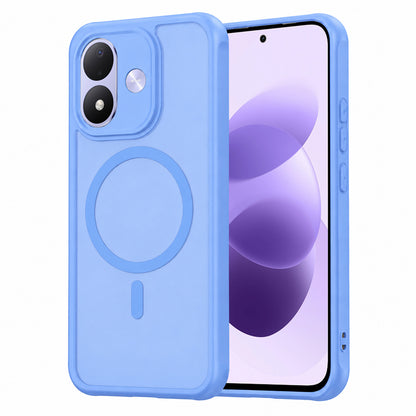 Coque MagSafe pour Xiaomi Redmi Note 17 4G / Note 17 5G, Techsuit, HaloFrost II, bleue