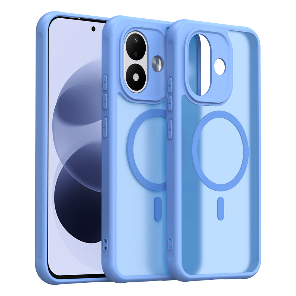 Coque MagSafe pour Xiaomi Redmi Note 17 4G / Note 17 5G, Techsuit, HaloFrost II, bleue