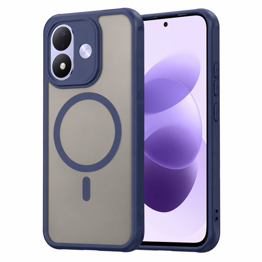 MagSafe-Hülle für Xiaomi Redmi Note 17 4G / Note 17 5G, Techsuit, HaloFrost II, Marineblau