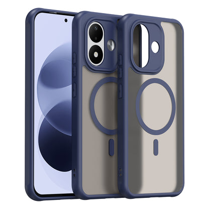 Coque MagSafe pour Xiaomi Redmi Note 17 4G / Note 17 5G, Techsuit, HaloFrost II, bleu marine