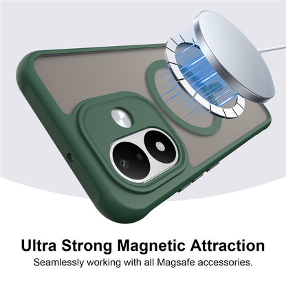 Coque MagSafe pour Xiaomi Redmi Note 17 4G / Note 17 5G, Techsuit, HaloFrost II, verte