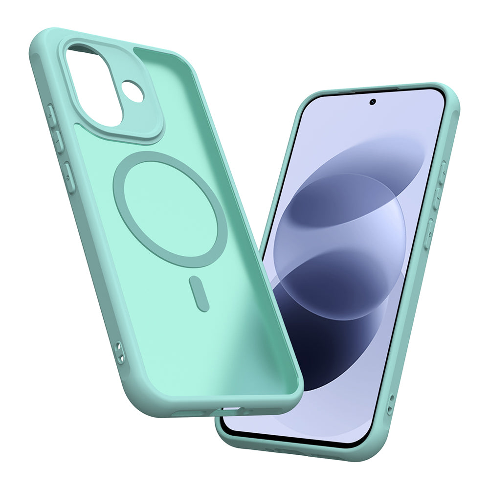 Coque MagSafe pour Xiaomi Redmi Note 17 4G / Note 17 5G, Techsuit, HaloFrost II, vert clair