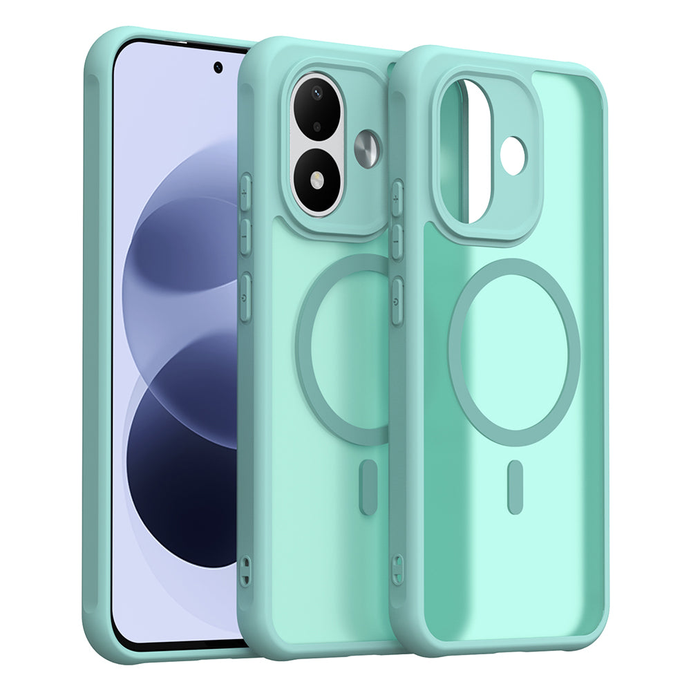 Coque MagSafe pour Xiaomi Redmi Note 17 4G / Note 17 5G, Techsuit, HaloFrost II, vert clair