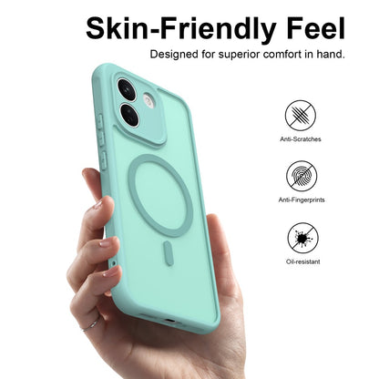 Coque MagSafe pour Xiaomi Redmi Note 17 4G / Note 17 5G, Techsuit, HaloFrost II, vert clair
