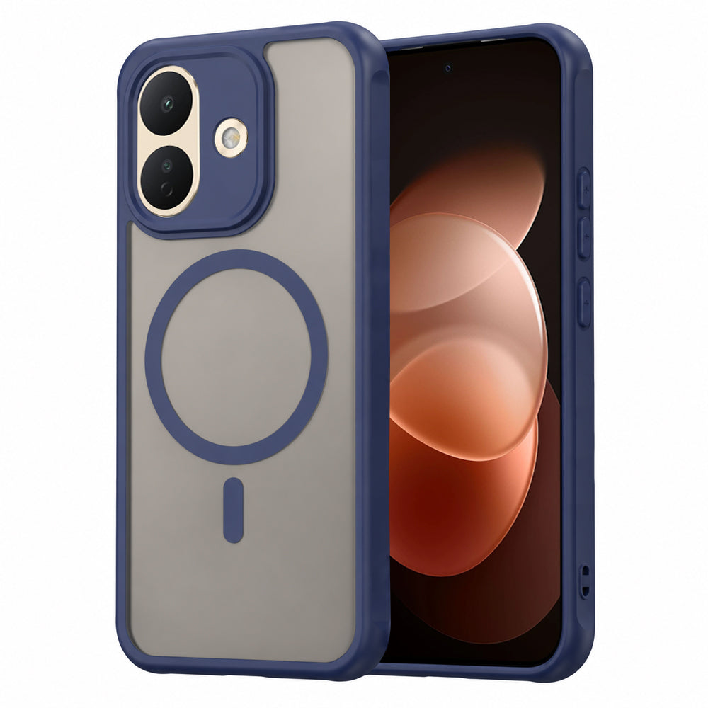 Coque MagSafe pour Xiaomi Redmi Note 17 Pro, Techsuit, HaloFrost II, bleu marine
