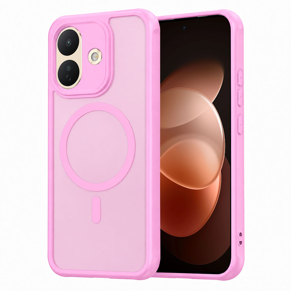Coque MagSafe pour Xiaomi Redmi Note 17 Pro, Techsuit, HaloFrost II, rose