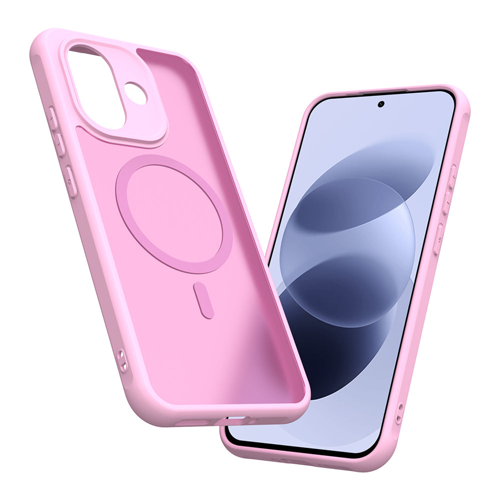 Coque MagSafe pour Xiaomi Redmi Note 17 Pro, Techsuit, HaloFrost II, rose