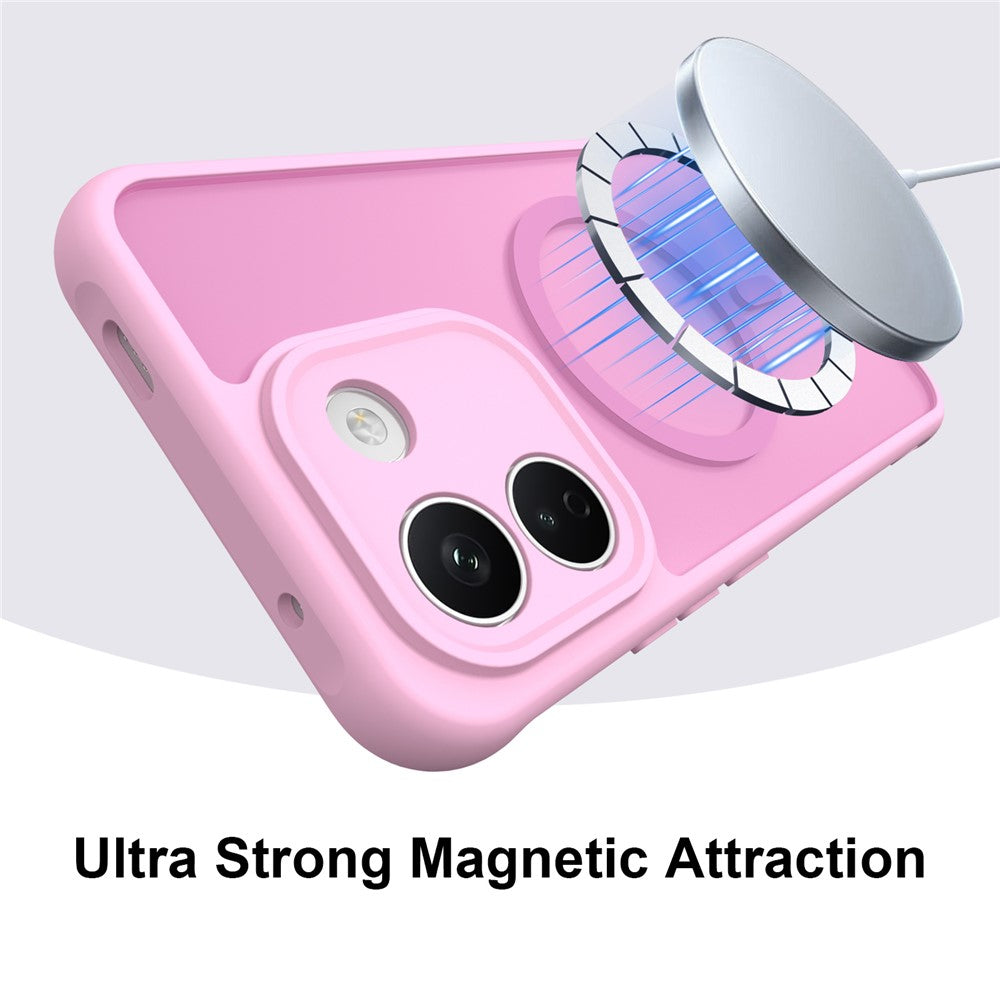 Coque MagSafe pour Xiaomi Redmi Note 17 Pro, Techsuit, HaloFrost II, rose