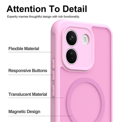 Coque MagSafe pour Xiaomi Redmi Note 17 Pro, Techsuit, HaloFrost II, rose