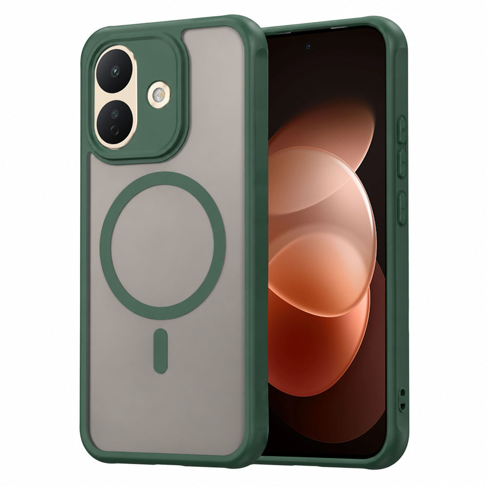Coque MagSafe pour Xiaomi Redmi Note 17 Pro, Techsuit, HaloFrost II, verte