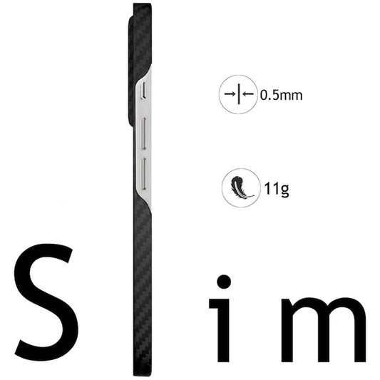 MagSafe Hülle für Apple iPhone 17 Pro Max, Techsuit, Aramidfasern, Schwarz