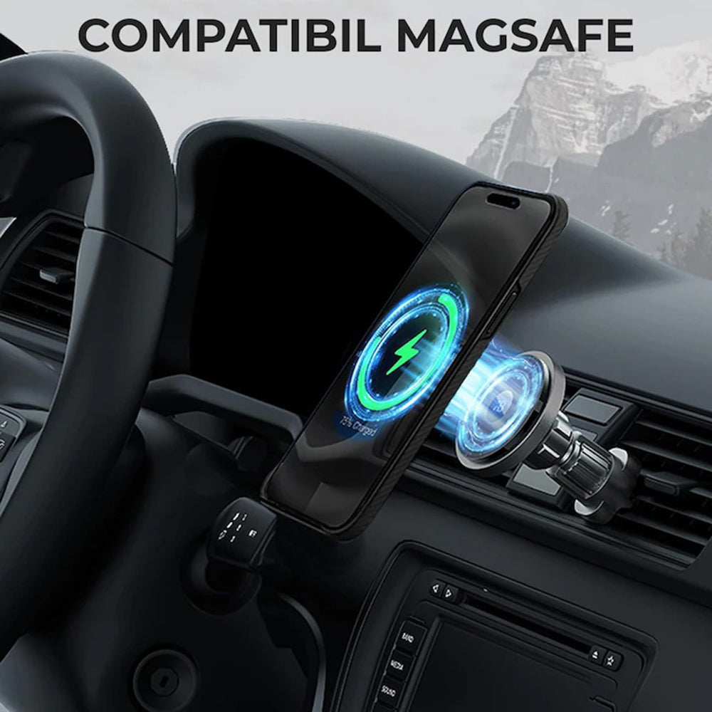 MagSafe Hülle für Apple iPhone 17 Pro, Techsuit Aramid Fiber, Schwarz