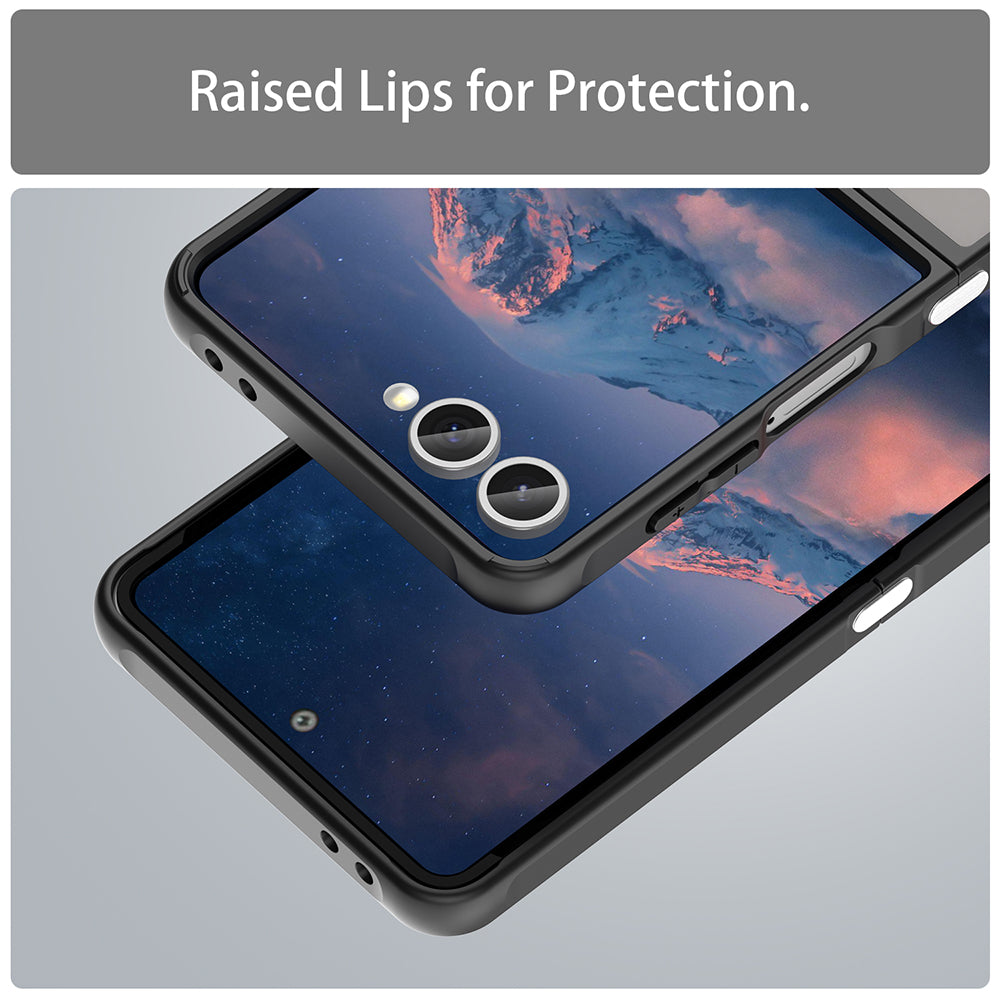 Coque MagSafe pour Samsung Galaxy Z Flip7 F766, Techsuit, HaloFrost II, Noire