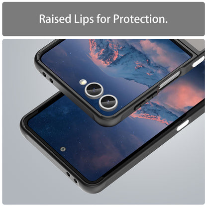 Coque MagSafe pour Samsung Galaxy Z Flip7 F766, Techsuit, HaloFrost II, Noire