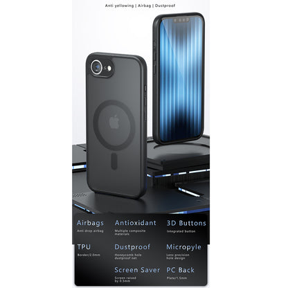 MagSafe Hülle für Apple iPhone 17 Pro, Techsuit, PureFrost, Schwarz