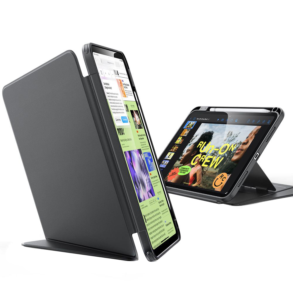Hülle für Apple iPad (2025) / (2022), ESR, Flip Hybrid, Schwarz, Wiederverpackt