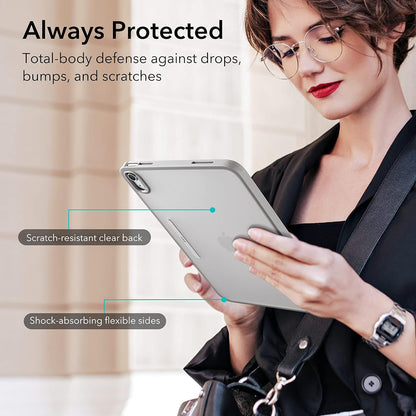 Hülle für Apple iPad (2025) / (2022), ESR, Ascend Hybrid, Grau