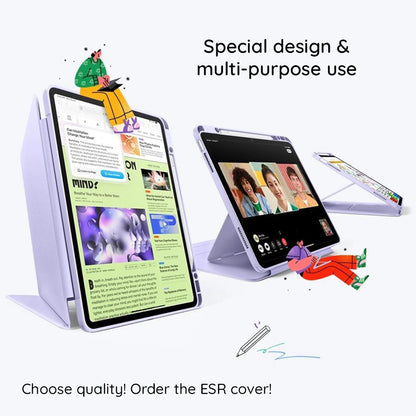 Hülle für Apple iPad (2025) / (2022), ESR, Flip Hybrid mit Stifthalter, Grün