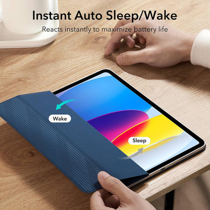 Hülle für Apple iPad (2025) / (2022), ESR, Rebound, Marineblau