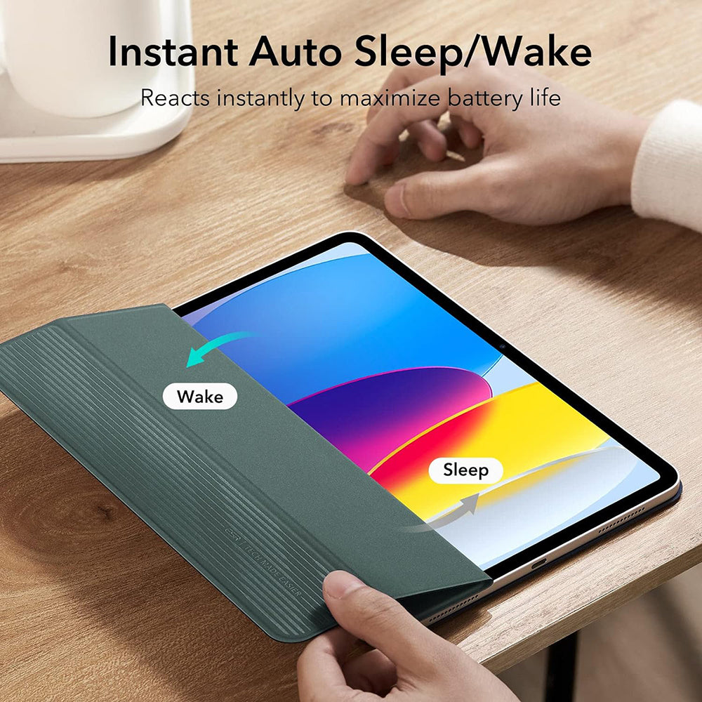 Hülle für Apple iPad (2025) / (2022), ESR, Rebound, Satin Grün