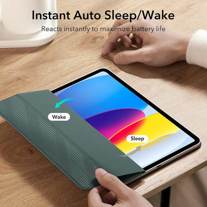 Hülle für Apple iPad (2025) / (2022), ESR, Rebound, Satin Grün