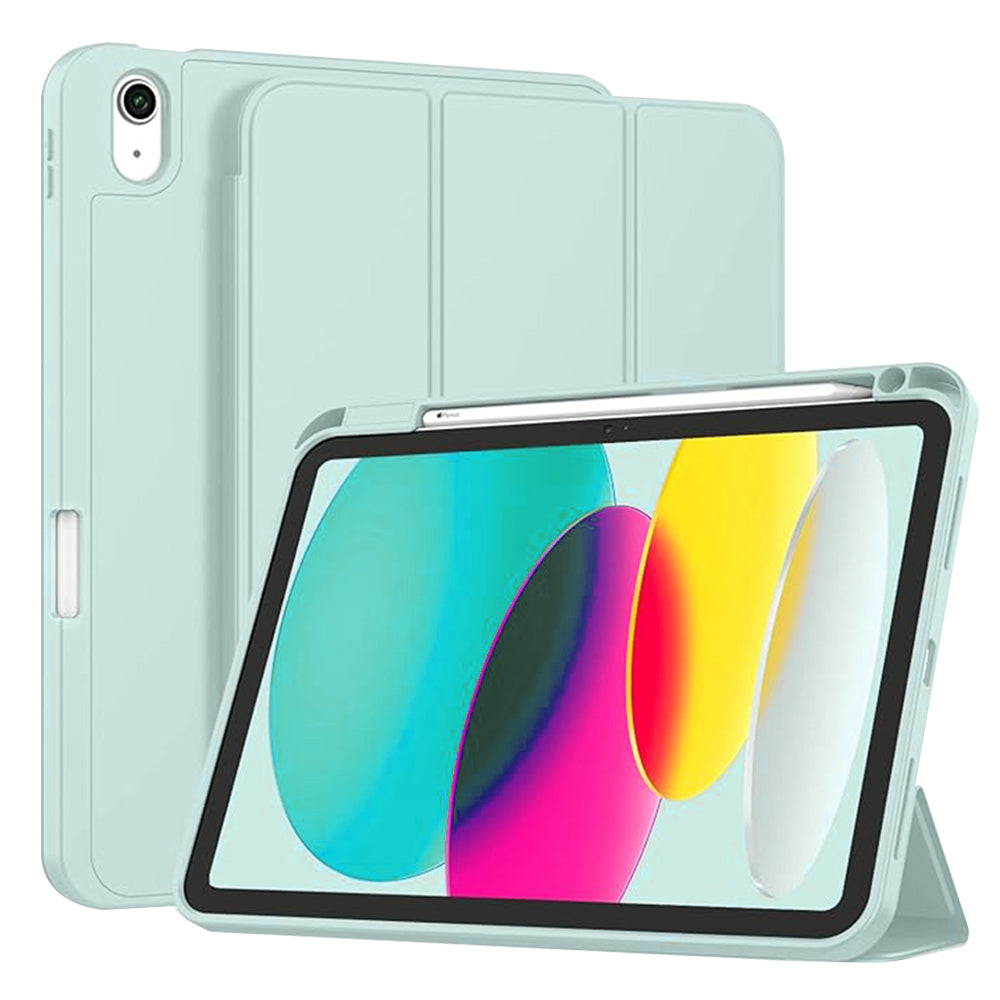 Hülle für Apple iPad (2025) / (2022), Techsuit, Flex Trifold, Blau