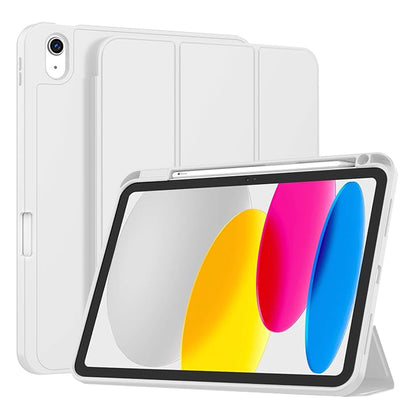 Hülle für Apple iPad (2025) / (2022), Techsuit, Flex Trifold, Grau