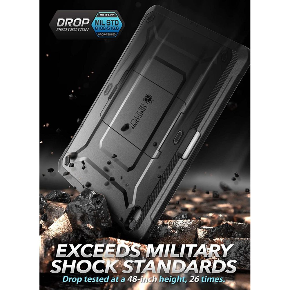 Coque pour Apple iPad (2025) / iPad (2022), Supcase, Unicorn Beetle Pro, Noire